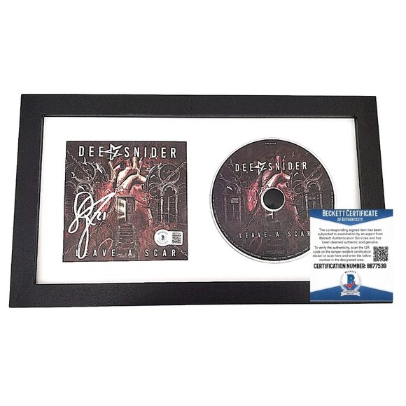 Dee Snider Twisted Sister Authentic Signed CD Leave A Scar Album Framed Beckett - Picture 1 of 7